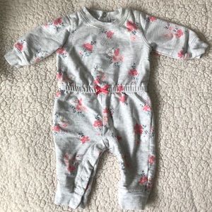 Carter’s Adorable Floral Print Baby Girl Jumpsuit